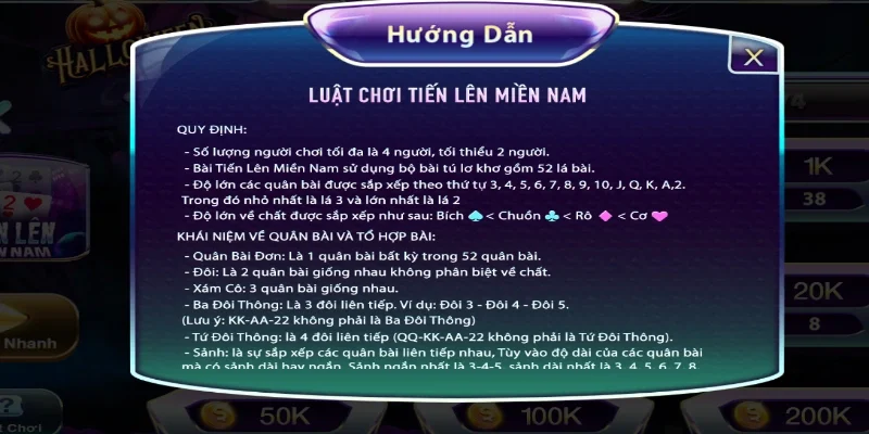 Cách chơi để game bài tiến lên miền Nam đơn giản