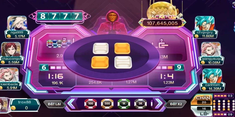 Hũ nổ chính là nét đặc sắc của tựa game xóc đĩa con mực